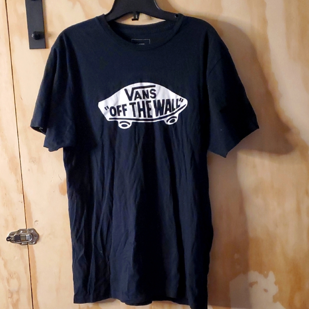 Vans Men's Navy T-Shirt with Logo